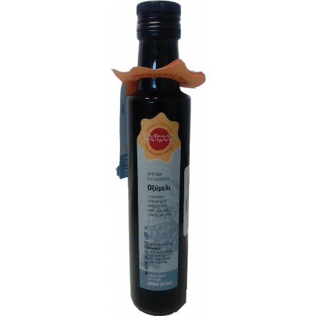 Bottiglia da 250ml di Oxymeli a base di Passito, miele , fichi ed uva sultanina